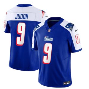 Men New England Patriots #9 Matthew Judon Blue/White 2023 F.U.S.E. Vapor Limited Football Stitched Jersey