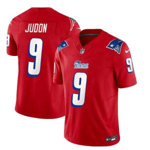 Men New England Patriots #9 Matthew Judon Red 2023 F.U.S.E. Vapor Limited Football Stitched Jersey