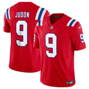 Men New England Patriots #9 Matthew Judon Red 2023 F.U.S.E. Vapor Limited Stitched Football Jersey