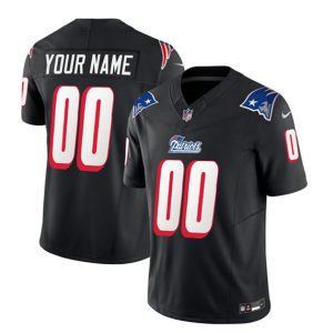 Men New England Patriots Active Player Custom Black 2023 F.U.S.E. Throwback Limited Football Stitched Jersey