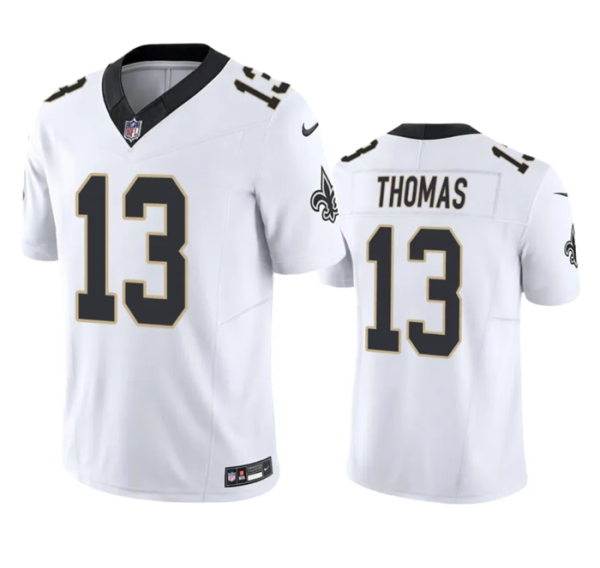 Men New Orleans Saints #13 Michael Thomas White 2023 F.U.S.E. Vapor Untouchable Limited Stitched Jersey