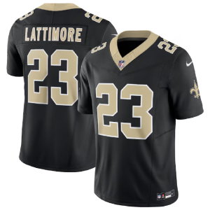 Men New Orleans Saints #23 Marshon Lattimore Black 2023 F.U.S.E. Vapor Untouchable Limited Football Stitched Jersey