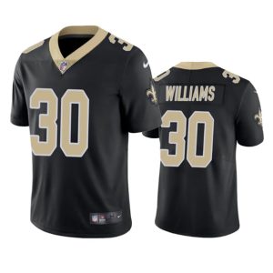 Men New Orleans Saints #30 Jamaal Williams Black Vapor Untouchable Stitched Football Jersey