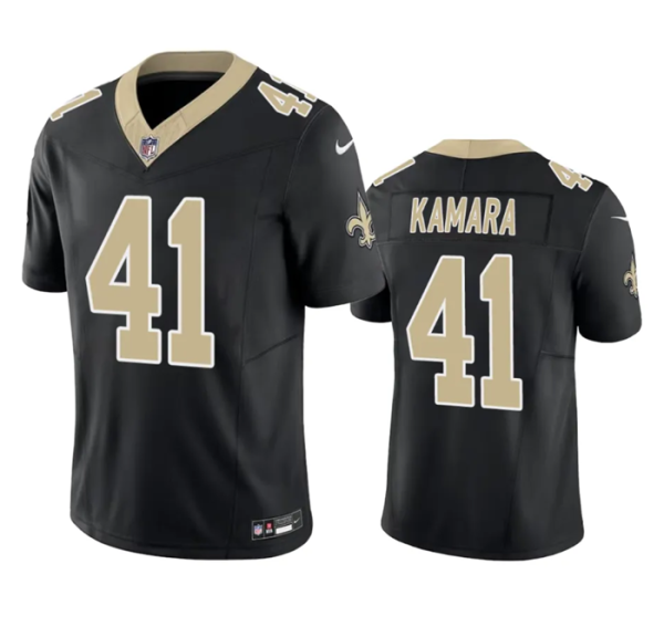 Men New Orleans Saints #41 Alvin Kamara Black 2023 F.U.S.E. Vapor Untouchable Limited Stitched Jersey