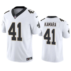 Men New Orleans Saints #41 Alvin Kamara White 2023 F.U.S.E. Vapor Untouchable Limited Stitched Jersey