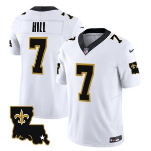 Men New Orleans Saints #7 Taysom Hill White 2023 F.U.S.E. 1987 Legacy Vapor Stitched Jersey