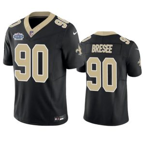 Men New Orleans Saints #90 Bryan Bresee Black 2023 F.U.S.E. Prem1ere Patch Vapor Untouchable Limited Football Stitched Jersey