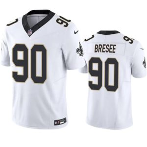 Men New Orleans Saints #90 Bryan Bresee White 2023 F.U.S.E. Vapor Untouchable Limited Football Stitched Jersey