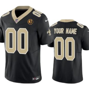 Men New Orleans Saints Active Player Custom Black 2023 F.U.S.E. With John Madden Patch Vapor Limited Football Stitched Jersey