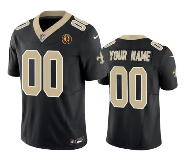 Men New Orleans Saints Active Player Custom Black 2023 F.U.S.E. With John Madden Patch Vapor Limited Football Stitched Jersey