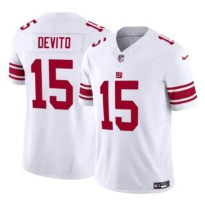 Men New York Giants #15 Tommy DeVito White 2023 F.U.S.E. Vapor Untouchable Limited Football Stitched Jersey