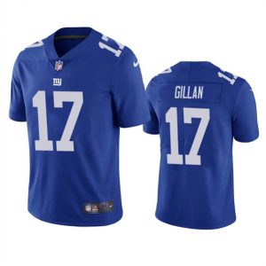 Men New York Giants #17 Jamie Gillan Blue Vapor Untouchable Limited Stitched Jersey