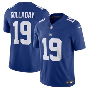 Men New York Giants #19 Kenny Golladay Blue 2023 F.U.S.E. Vapor Untouchable Limited Stitched Jersey