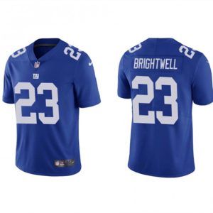 Men New York Giants #23 Gary Brightwell Blue Vapor Untouchable Limited Stitched Jersey