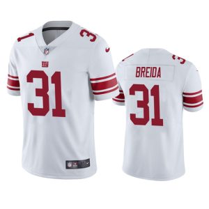 Men New York Giants #31 Matt Breida White Vapor Untouchable Limited Stitched Jersey