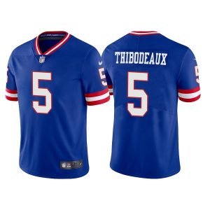 Men New York Giants #5 Kayvon Thibodeaux Royal Vapor Untouchable Limited Stitched Jersey