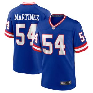 Men New York Giants #54 Blake Martinez Royal Stitched Game Jersey