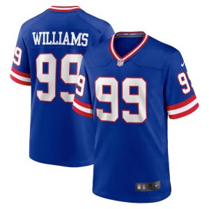 Men New York Giants #99 Leonard Williams Royal Stitched Game Jersey