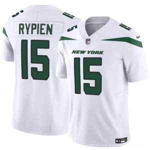 Men New York Jets #15 Brett Rypien 2023 F.U.S.E. White Vapor Untouchable Limited Football Stitched Jersey