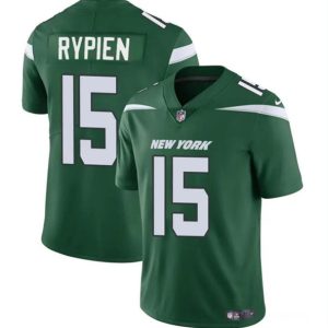 Men New York Jets #15 Brett Rypien Green Vapor Untouchable Limited Football Stitched Jersey