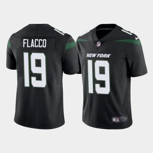 Men New York Jets #19 Joe Flacco Black Vapor Limited Stitched Game Jersey