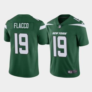 Men New York Jets #19 Joe Flacco Green Vapor Limited Stitched Game Jersey