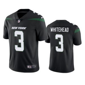 Men New York Jets #3 Jordan Whitehead Black Vapor Untouchable Limited Stitched Jersey