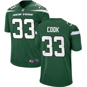 Men New York Jets #33 Dalvin Cook Green Stitched Game Jersey