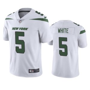 Men New York Jets #5 Mike White White Vapor Untouchable Limited Stitched Jersey