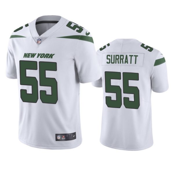 Men New York Jets #55 Chazz Surratt White Vapor Untouchable Limited Stitched Jersey