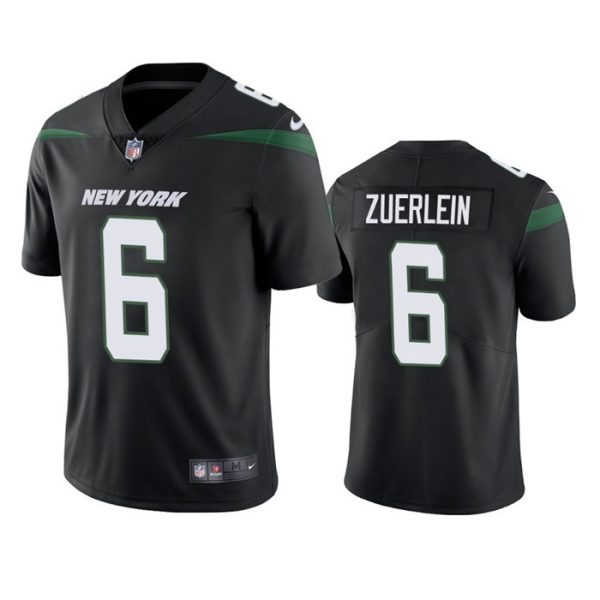 Men New York Jets #6 Greg Zuerlein Black Vapor Untouchable Limited Stitched Jersey