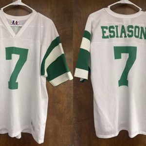 Men New York Jets #7 Boomer Esiason White Stitched Jersey