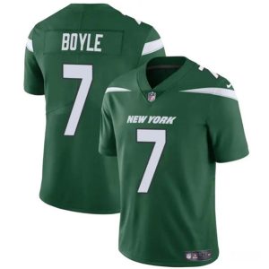 Men New York Jets #7 Tim Boyle Green Vapor Untouchable Limited Stitched Jersey