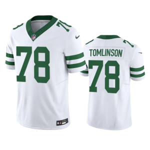 Men New York Jets #78 Laken Tomlinson White 2023 F.U.S.E. Vapor Limited Throwback Stitched Football Jersey