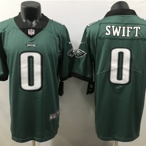 Men Philadelphia Eagles #0 D'Andre Swift Green 2023 Draft Vapor Limited Stitched Football Jersey