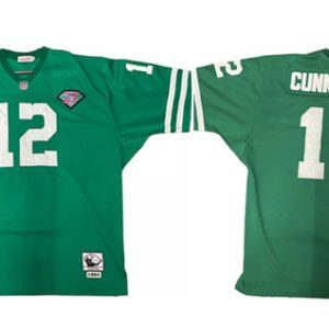 Men Philadelphia Eagles #12 Randall Cunningham Green 1994 75th Anniversary Stitched Jersey