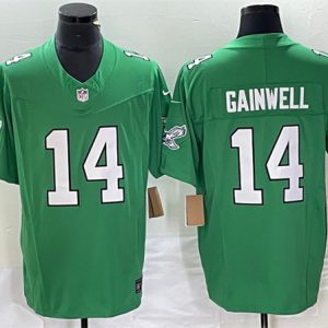 Men Philadelphia Eagles #14 Kenneth Gainwell Green 2023 F.U.S.E. Vapor Untouchable Football Stitched Jersey