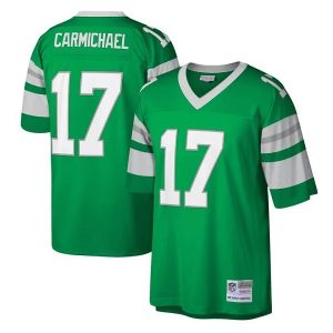 Men Philadelphia Eagles #17 Harold Carmichael Green Stitched Jersey