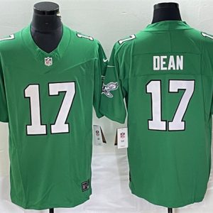 Men Philadelphia Eagles #17 Nakobe Dean Green 2023 F.U.S.E. Vapor Untouchable Football Stitched Jersey