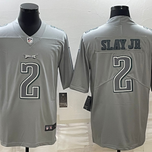 Men Philadelphia Eagles #2 Darius Slay JR Gray Atmosphere Fashion Stitched Jersey