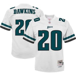 Men Philadelphia Eagles #20 Brian Dawkins White 2004 Stitched Jersey