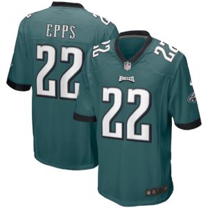 Men Philadelphia Eagles #22 Marcus Epps Green Stitched Game Jersey