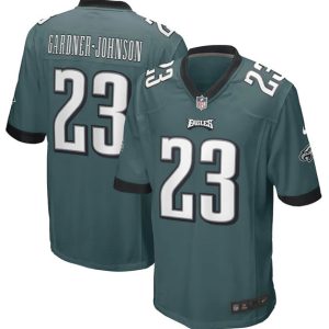 Men Philadelphia Eagles #23 C.J. Gardner-Johnson Green Stitched Game Jersey