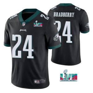 Men Philadelphia Eagles #24 James Bradberry Black Super Bowl LVII Vapor Untouchable Limited Stitched Jersey