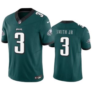 Men Philadelphia Eagles #3 Nolan Smith JR Green 2023 F.U.S.E. Vapor Untouchable Football Stitched Jersey