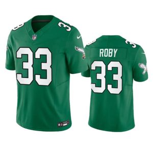 Men Philadelphia Eagles #33 Bradley Roby Green 2023 F.U.S.E. Throwback Vapor Untouchable Limited Football Stitched Jersey