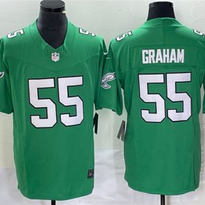 Men Philadelphia Eagles #55 Brandon Graham Green 2023 F.U.S.E. Vapor Untouchable Stitched Football Jersey