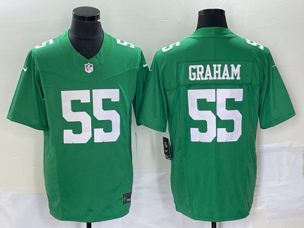 Men Philadelphia Eagles #55 Brandon Graham Green F.U.S.E. Vapor Untouchable Stitched Football Jersey