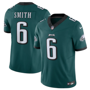 Men Philadelphia Eagles #6 DeVonta Smith Green 2023 F.U.S.E. Vapor Untouchable Limited Stitched Football Jersey