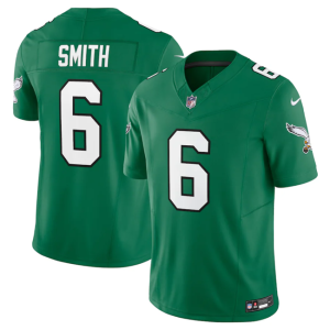 Men Philadelphia Eagles #6 DeVonta Smith Green 2023 F.U.S.E. Vapor Untouchable Stitched Football Jersey